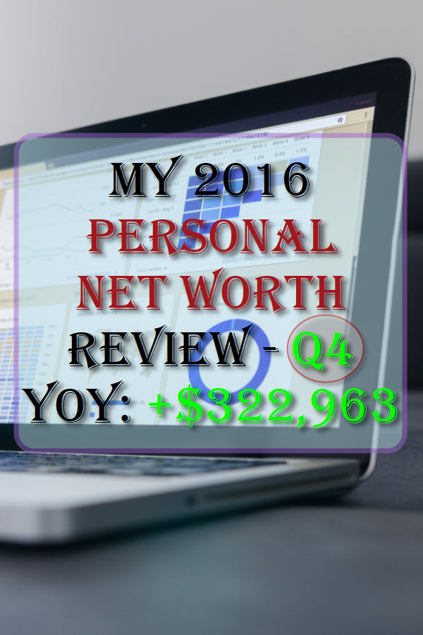 My 2016 Personal Net Worth Review - Q4