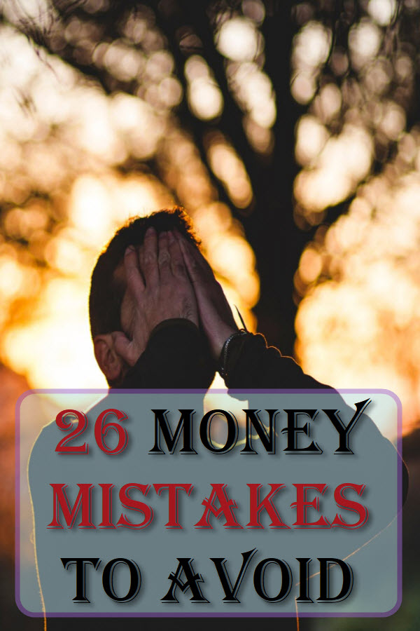 Are you not growing your money nor getting paid when you spend your money or missing out on free money?  These money mistakes can be very costly.  It's much cheaper to learn from these 26 money mistakes that other people made than to experience them yourself.  Check out this post to see what other costly money mistakes that you can avoid.