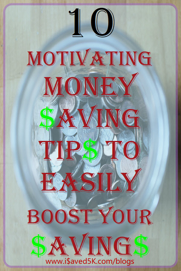 Do you struggle or lack the motivation to save money? Do you pay yourself first whenever you get paid?  Here are ten motivating and simple money saving tips to help you save more money and boost your savings.  Check out this post to learn which money saving tips will provide you with the most motivation.