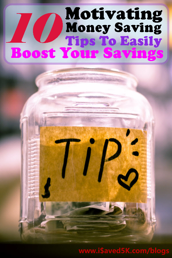 Do you struggle or lack the motivation to save money? Do you pay yourself first whenever you get paid?  Here are ten motivating and simple money saving tips to help you save more money and boost your savings.  Check out this post to learn which money saving tips will provide you with the most motivation.