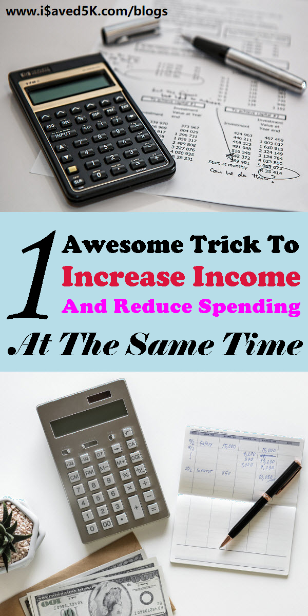 To increase their net worth, most people would either try to increase income or reduce spending. We'll show you an awesome trick that you can do both at the same time. Check it out.